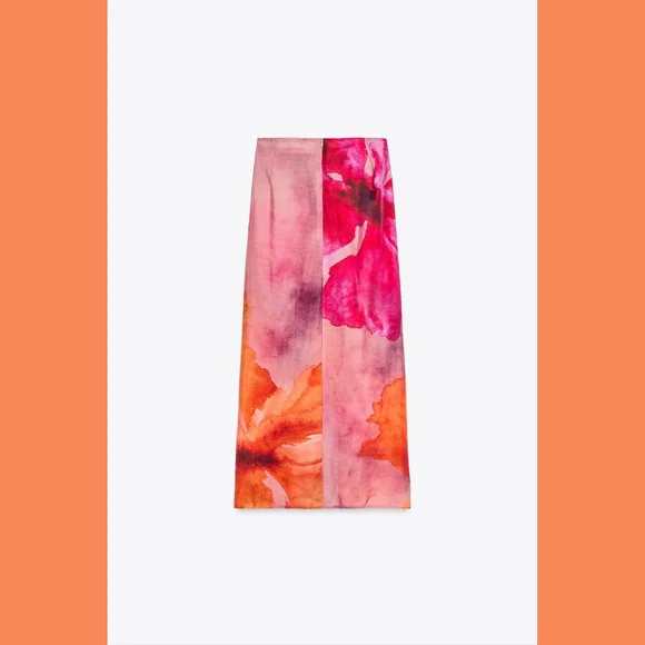 Floral Sarong With Side Zip - Picture 4 of 6